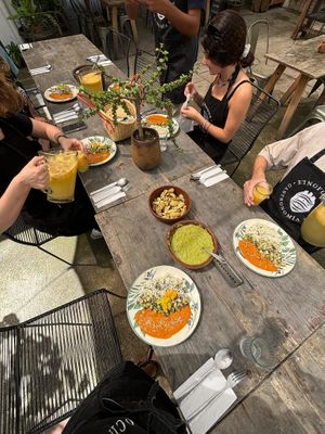 A feast we all prepared at Etnofood in Oaxaca