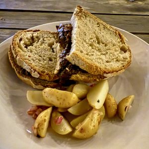 Sándwich de mole  at Etnofood in Oaxaca