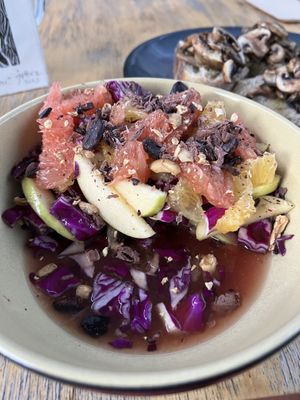 Chocolate salad   at Etnofood in Oaxaca