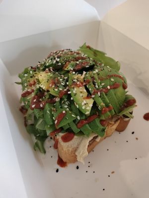 Avocado toast at Daily Dose in Long Beach