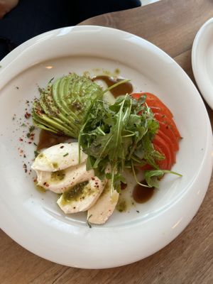 Avocado, Toatoe, Mozarella, Basil   at Doga Restaurant in Colchester