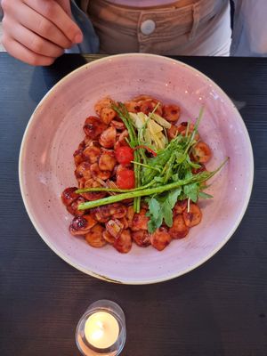 Bon cheri cherry pasta at Pastan Bristol in Bristol