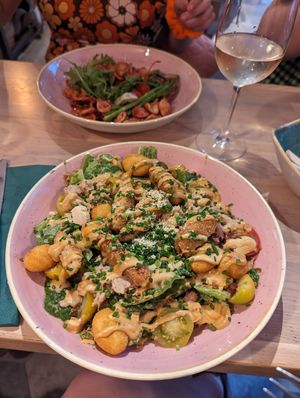 'Tuna' salad with gnocchi (best and most unhealthy salad ever!) at Pastan Bristol in Bristol