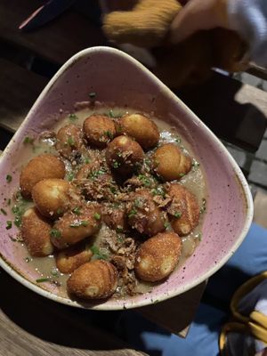 Loaded gnocchi with peppercorn sauce  at Pastan Bristol in Bristol
