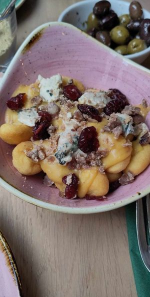 Loaded Gnocchi - with blue cheese (does come with cheese sauce too, which was amazing). at Pastan Bristol in Bristol