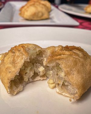 Dumpling’s filling at Jia in Tenerife