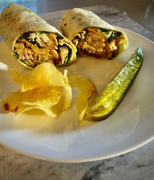 Chick’n Caesar Wrap  at Subculture Vegan Deli & Provisions  in Albany