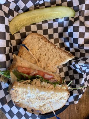 Jackfruit tuna salad sandwich  at Subculture Vegan Deli & Provisions  in Albany