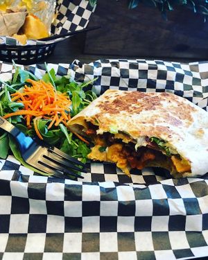 This pressed wrap was everything ! at Subculture Vegan Deli & Provisions  in Albany