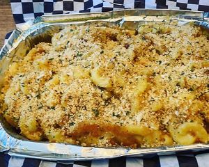 Mac and cheese. at Subculture Vegan Deli & Provisions  in Albany