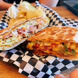 Buffalo Mac Crunchwrap  at Subculture Vegan Deli & Provisions  in Albany