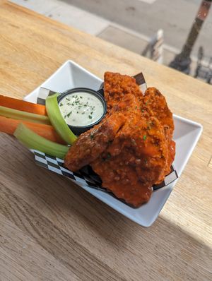 Buffalo chicken wings at Subculture Vegan Deli & Provisions  in Albany