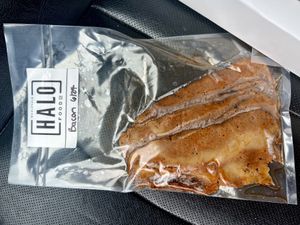 Housemade bacon in the deli case  at Subculture Vegan Deli & Provisions  in Albany