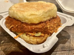 Wing burger  at Subculture Vegan Deli & Provisions  in Albany