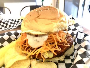 Wing burger (again)  at Subculture Vegan Deli & Provisions  in Albany