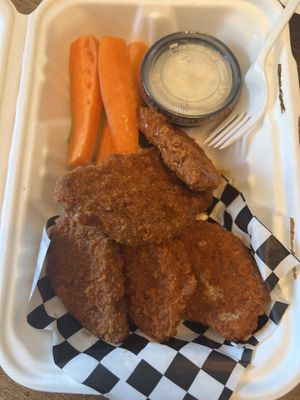 Buffalo wings w veg ranch  at Subculture Vegan Deli & Provisions  in Albany