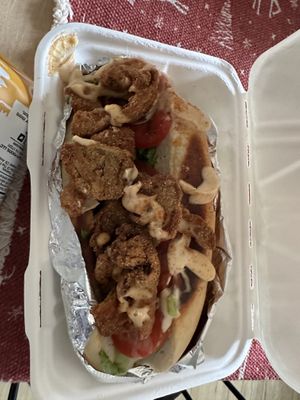 Oyster mushroom poboy  at Subculture Vegan Deli & Provisions  in Albany