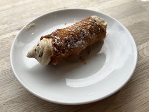 a strong contender for the *best* vegan cannoli   at Subculture Vegan Deli & Provisions  in Albany