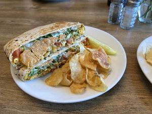 buffalo mac crunch wrap   at Subculture Vegan Deli & Provisions  in Albany