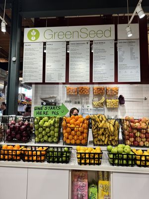 Menu  at Green Seed Market in Denver