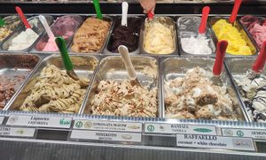 Vegan options at Gelatiamo in Kalamata