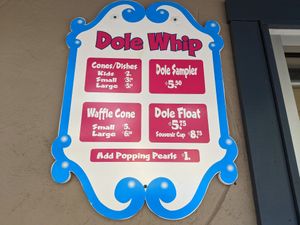 Pricing as of 7/6/2021 at Knoebels - Dole Whips in Elysburg