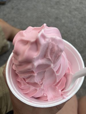 Strawberry and watermelon twist no a cup  at Knoebels - Dole Whips in Elysburg