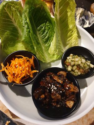 San choy bow $18.00 at Yeah Boy in Windsor