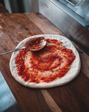 Getting saucy at Piante Pizza in Brisbane