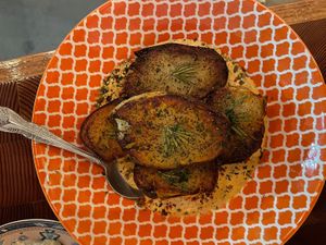 Maghrebi Potatoes at Mazal in Los Angeles