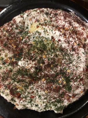 Vegan labneh at Mazal in Los Angeles