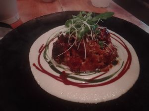 Asian style cauliflower roast almond creme at Cultiva Pizza Shop - Greenhouse Restaurant in Nairobi