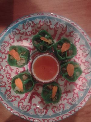 Vegan pok choy suimai  at Cultiva Pizza Shop - Greenhouse Restaurant in Nairobi