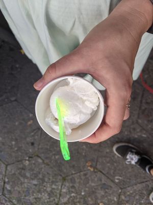 Coconut ice cream 🥥 at Kempener Eis Manufaktur in Kempen