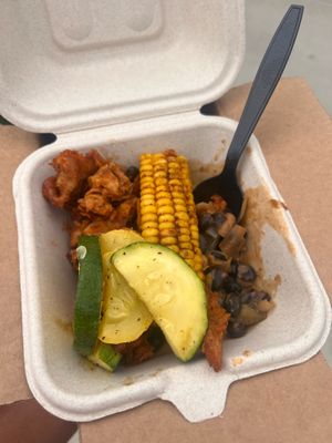 Hot bar Mexican on Tuesdays  at Deep Roots Market in Greensboro