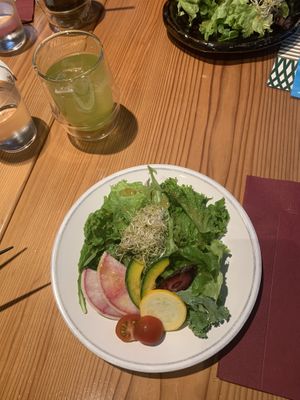 Salad, regular tasting, not expensive tasting at AIN SOPH.Ginza in Tokyo