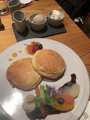 Pancakes. The best thing in the course but not worth $50+ at AIN SOPH.Ginza in Tokyo