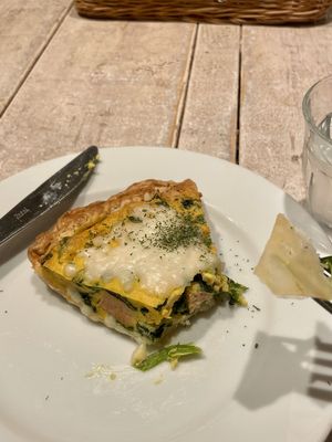 Quiche with “ham” chunks 🤤   at AIN SOPH.Ginza in Tokyo