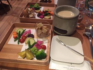 "Cheese" fondue at AIN SOPH.Ginza in Tokyo