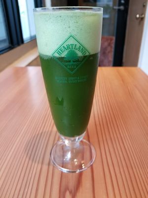 matcha beer at AIN SOPH.Ginza in Tokyo