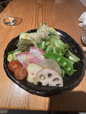 Excellent salad   at AIN SOPH.Ginza in Tokyo