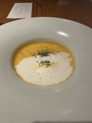 Loved the carrot soup   at AIN SOPH.Ginza in Tokyo