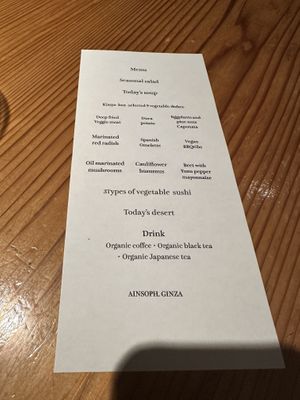 This is what was in it!  at AIN SOPH.Ginza in Tokyo