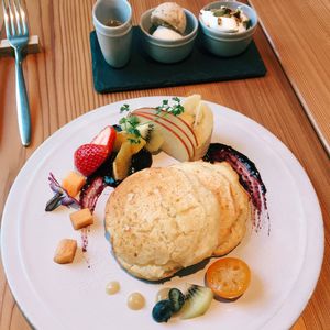 Vegan pancakes at AIN SOPH.Ginza in Tokyo