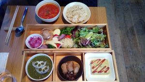 Bento box at AIN SOPH.Ginza in Tokyo