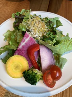 Salad is amazing.  at AIN SOPH.Ginza in Tokyo