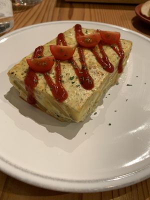 Tofu omelette at AIN SOPH.Ginza in Tokyo