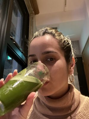 Matcha beer at AIN SOPH.Ginza in Tokyo