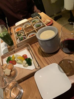 Fondue and box  at AIN SOPH.Ginza in Tokyo