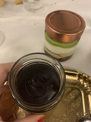 Sacher e cremoso al pistacchio  at Pasticceria Caffetteria Garzoni in Brescia